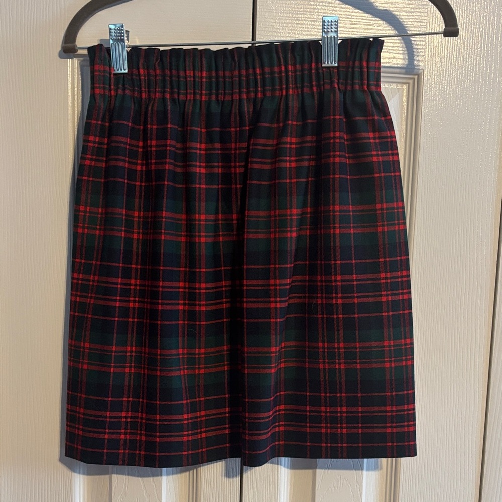 J CREW Plaid Women's Skirt - Red and Green size 00  NWOT